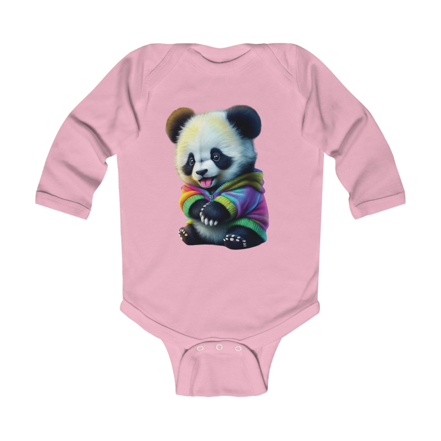 Panda Infant Long Sleeve Bodysuit
