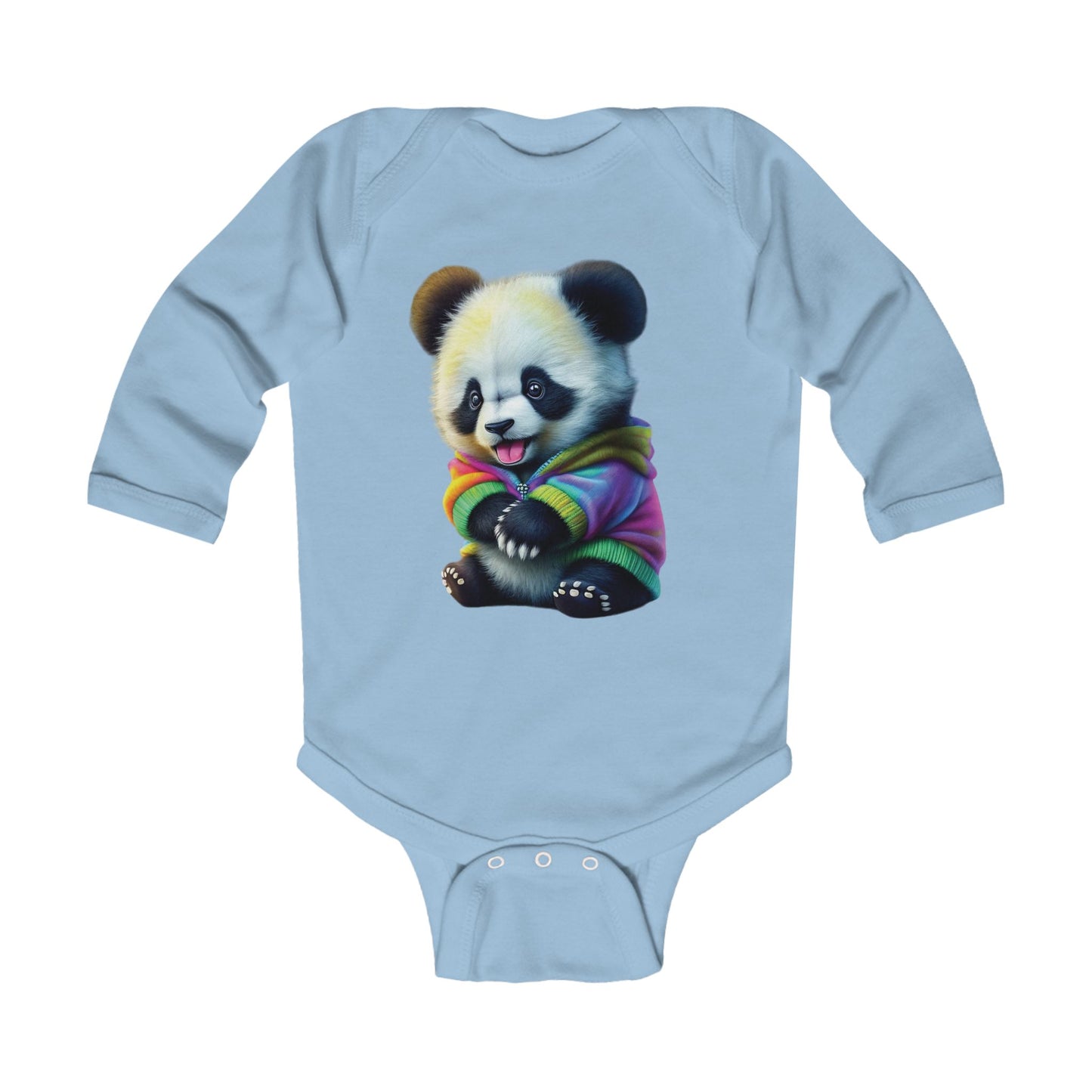 Panda Infant Long Sleeve Bodysuit