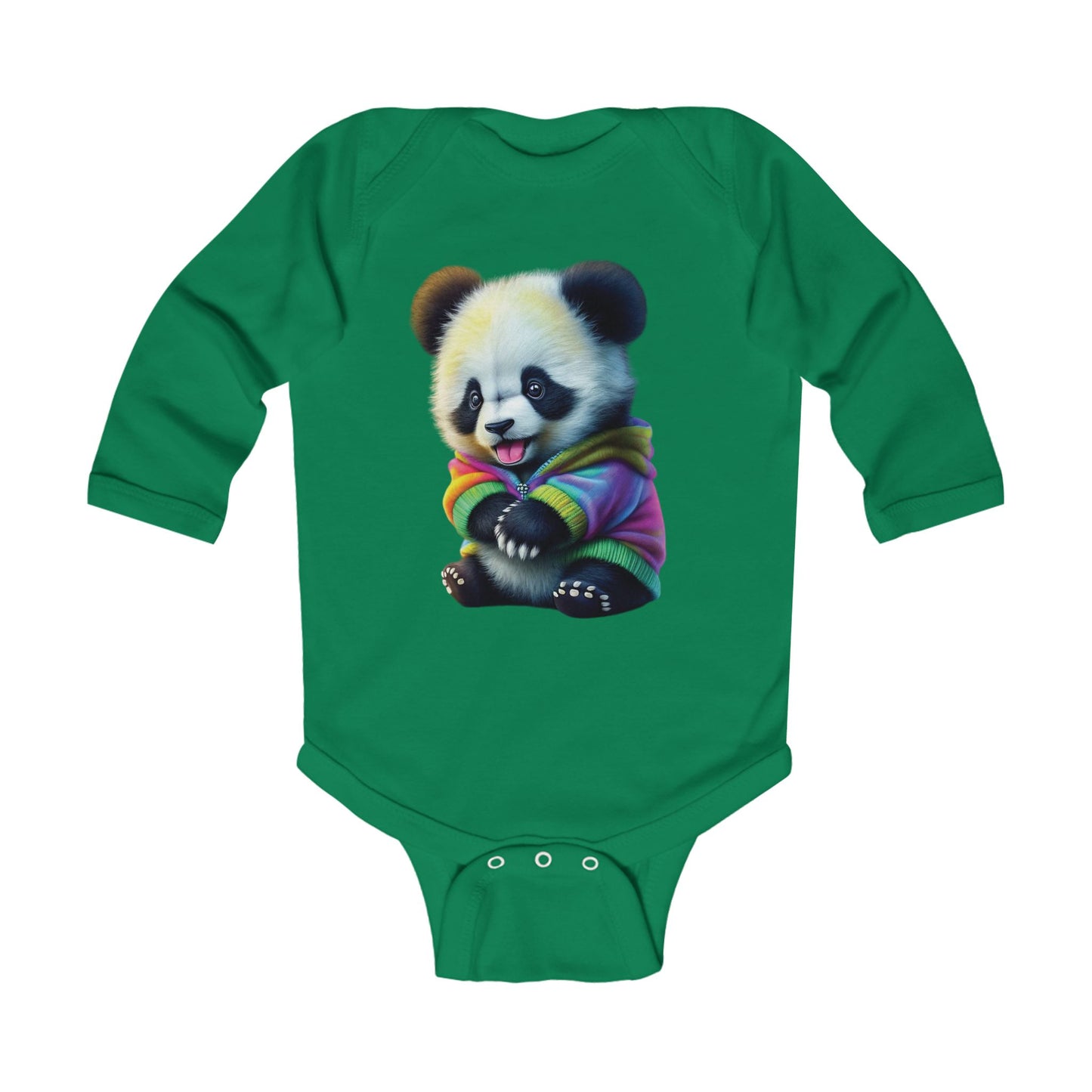 Panda Infant Long Sleeve Bodysuit