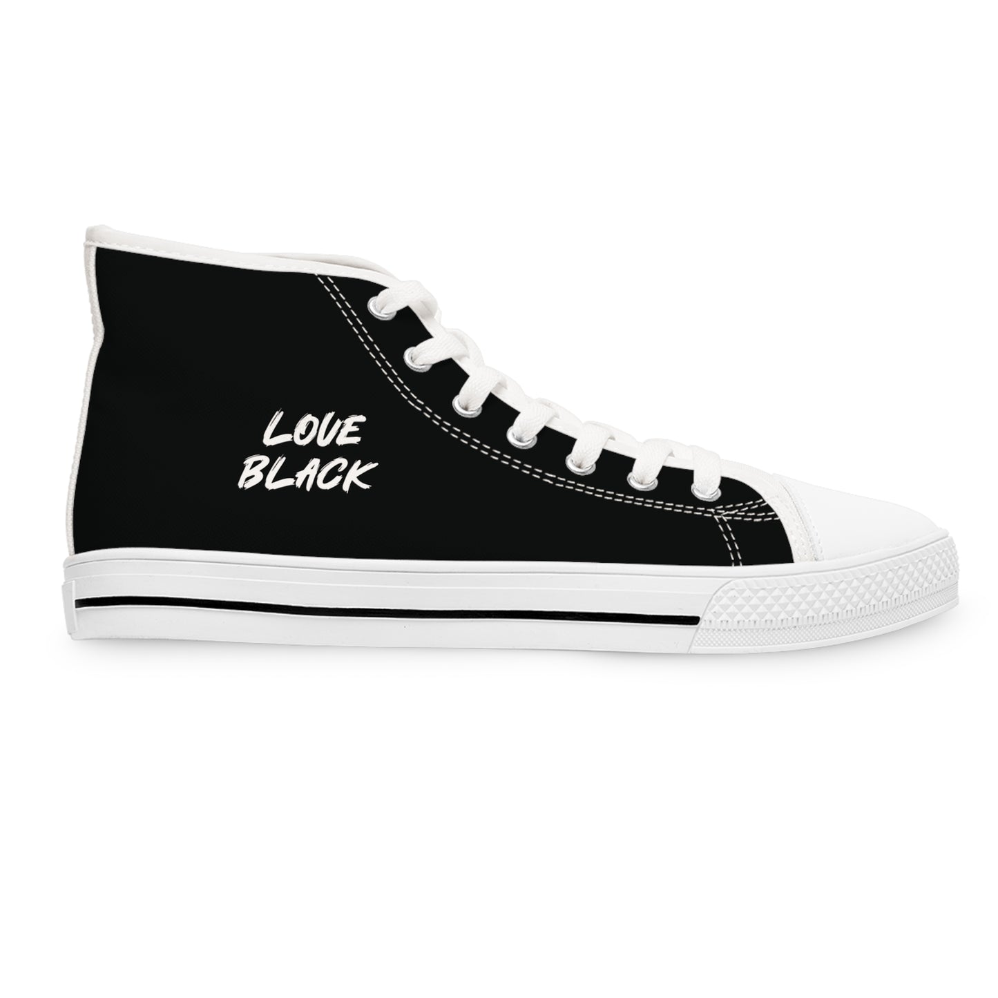 Love Black Women's High Top Sneakers