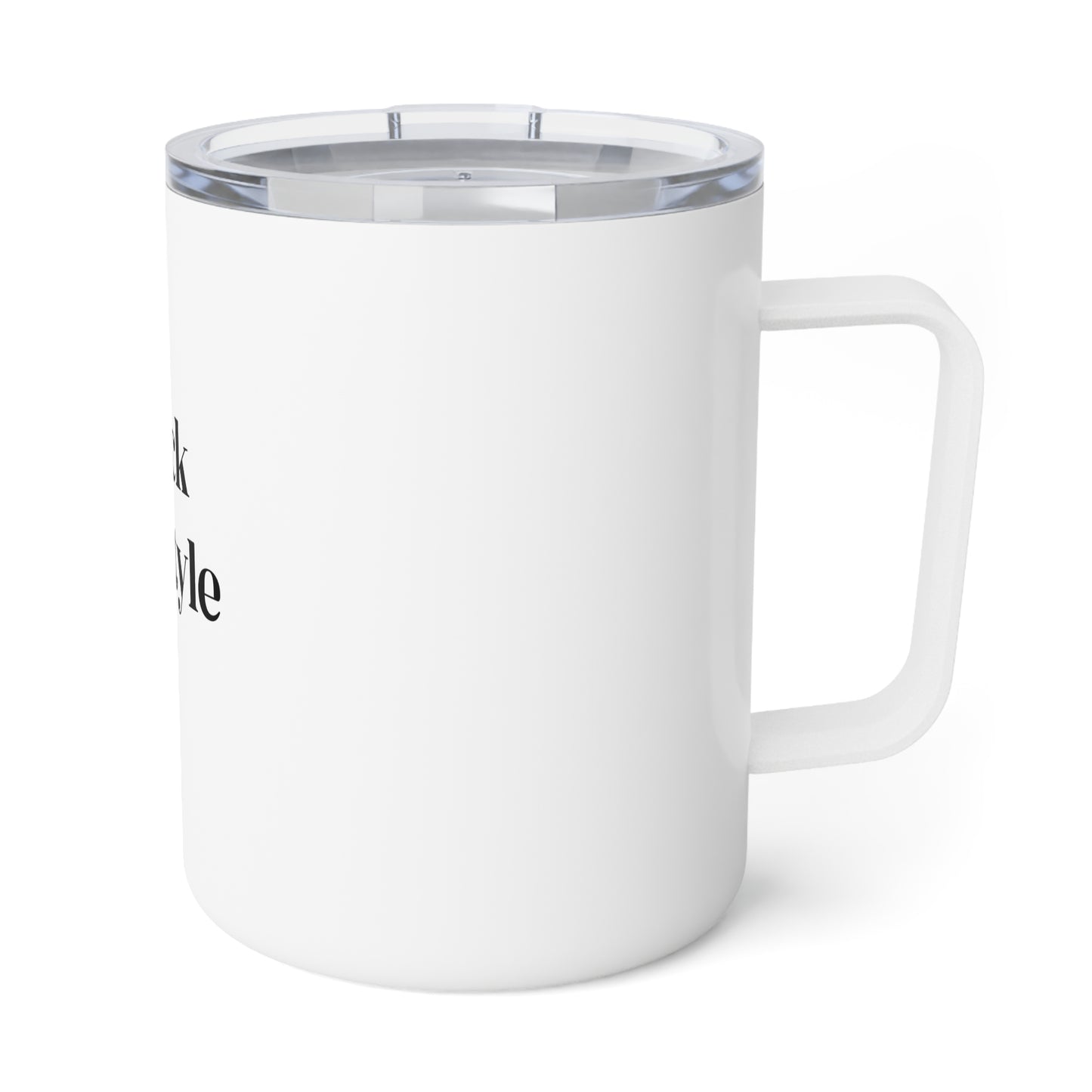 Black Lifestyle Insulated Coffee Mug, 10oz