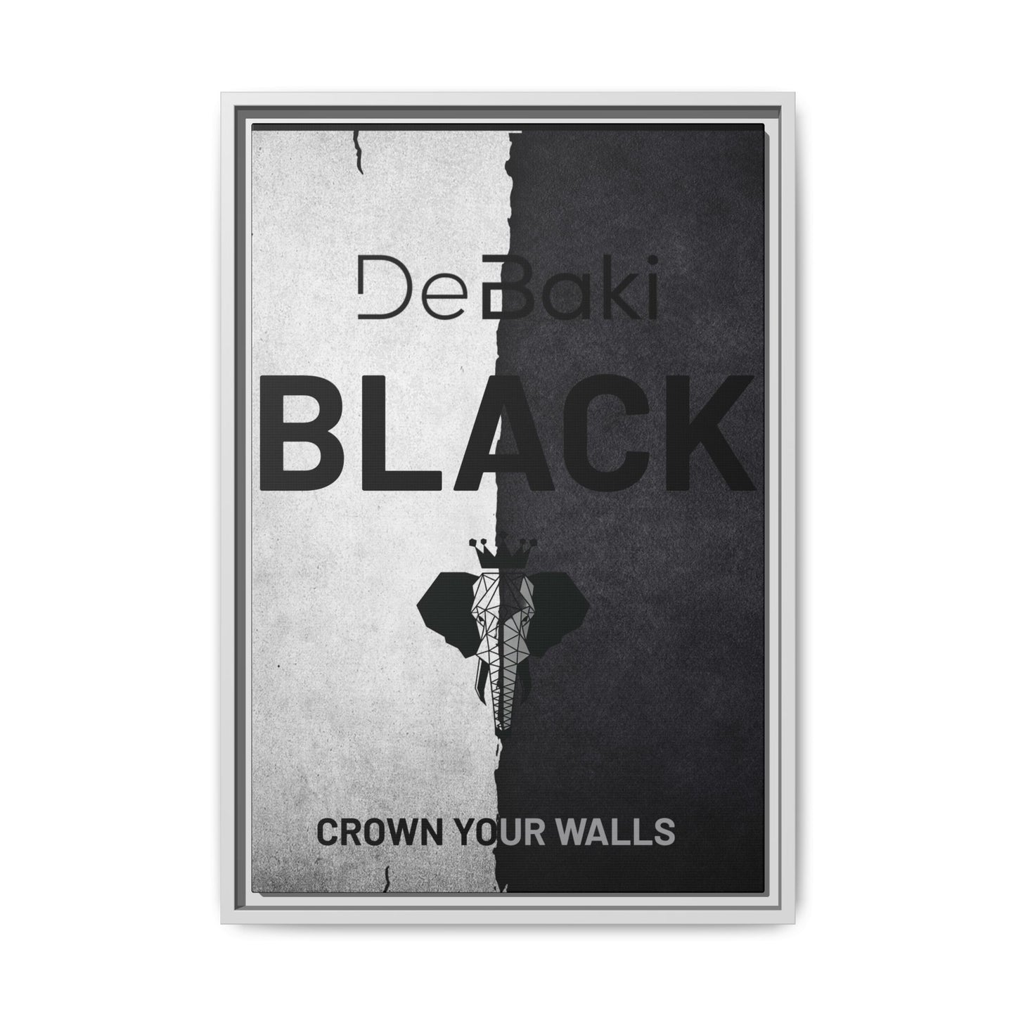 Copy of Modern Framed Art Print, Minimalistic Wall Decor, Black and White Canvas, Home Office Styling, Inspirational Art