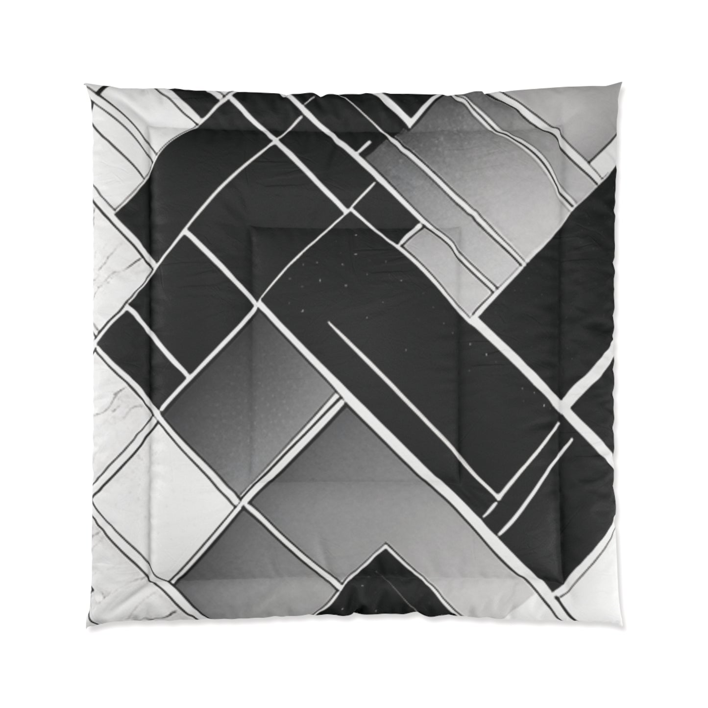Geometric Fluffy Comforter