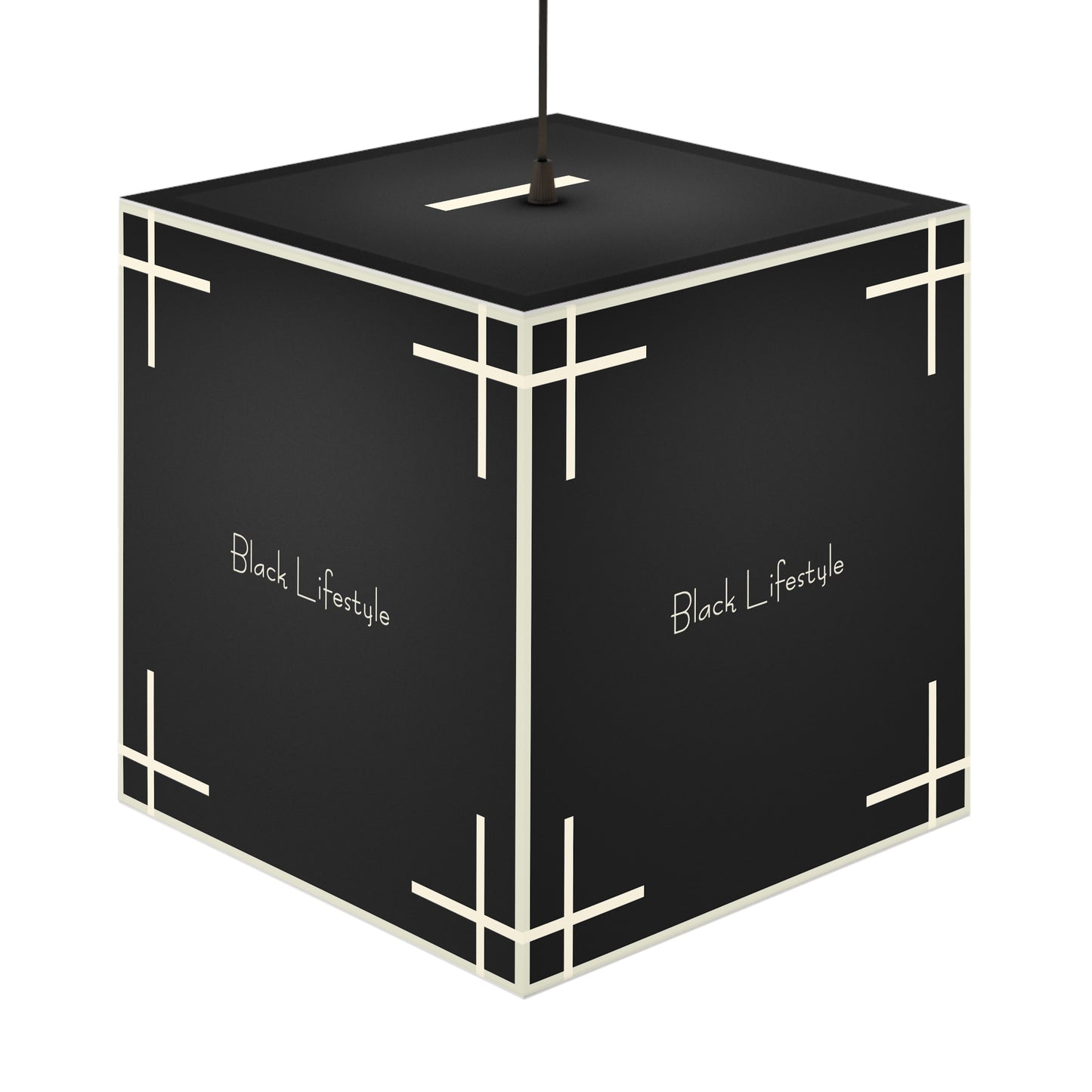 Black Lifestyle Cube Lamp