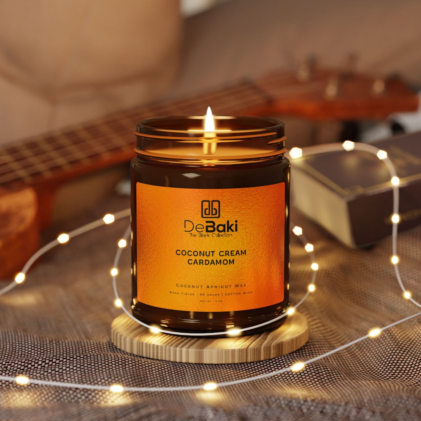 DeBaki Candle Collection Coconut Cream, 9oz