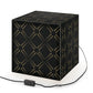 Black Gold Cube Lamp
