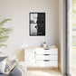 Copy of Modern Framed Art Print, Minimalistic Wall Decor, Black and White Canvas, Home Office Styling, Inspirational Art