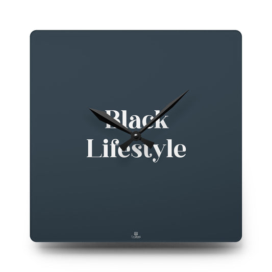 Black Lifestyle Wall Clock