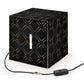 Black Gold Cube Lamp