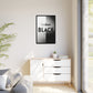 Modern Framed Art Print, Minimalistic Wall Decor, Black and White Canvas, Home Office Styling, Inspirational Art