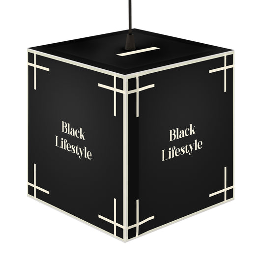 Black Lifestyle Cube Lamp