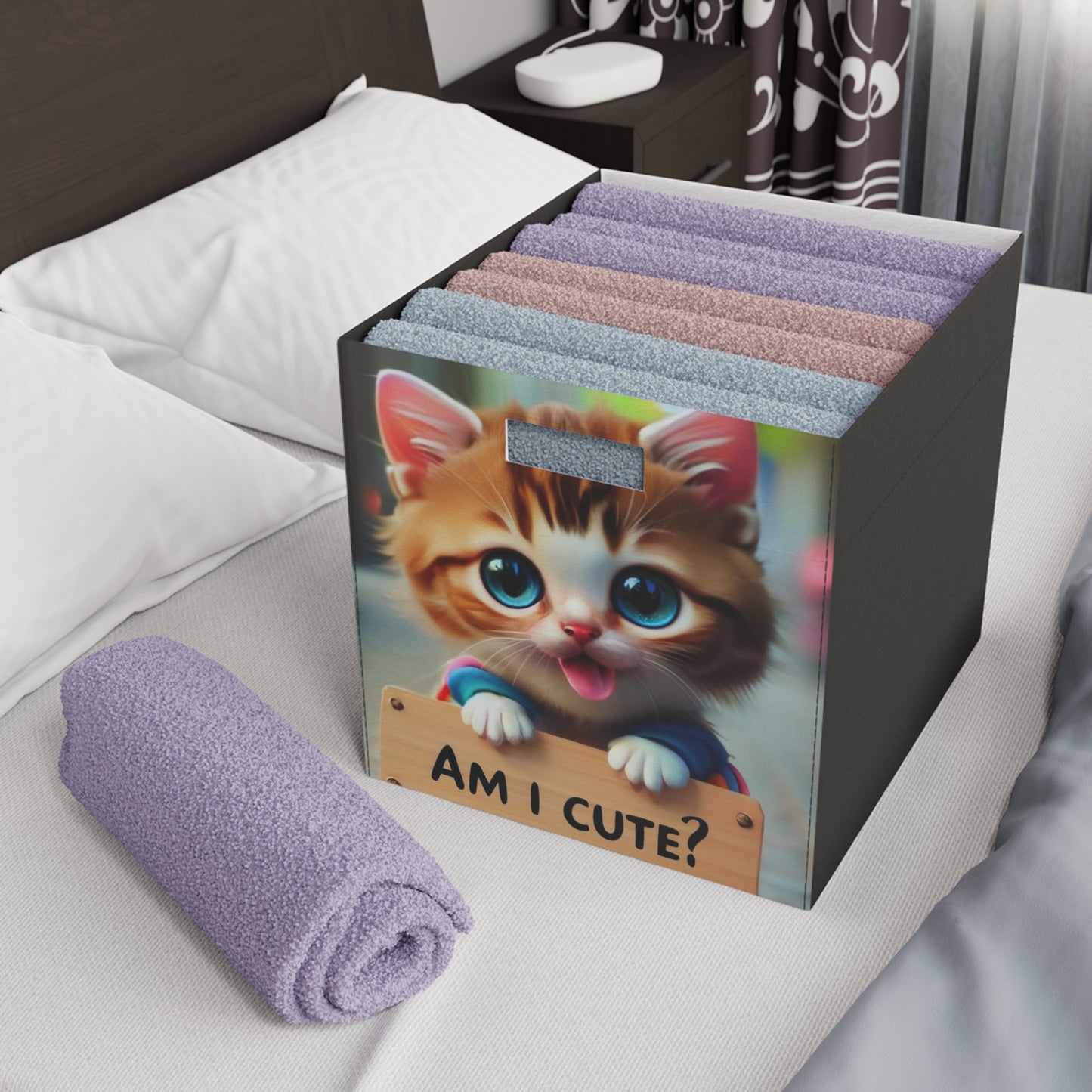 DeBaki Cat Felt Storage Box