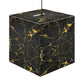 Black Gold Cube Lamp