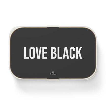 Love Black Bento Lunch Box