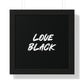 Love Black Horizontal Wall Art