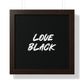 Love Black Horizontal Wall Art