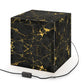 Black Gold Cube Lamp