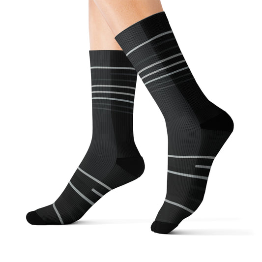 Striped Black Socks