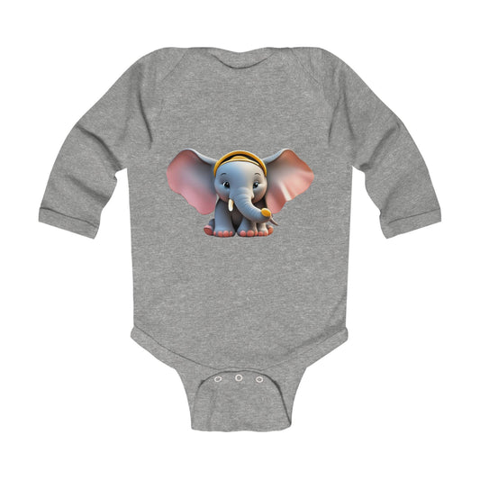 Elephant Infant Long Sleeve Bodysuit