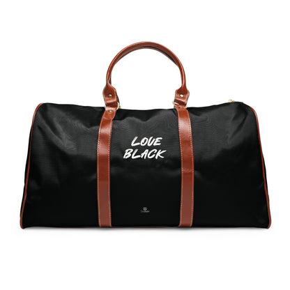Love Black Waterproof Travel Bag