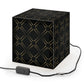 Black Gold Cube Lamp