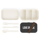 Love Black Bento Lunch Box