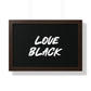 Love Black Horizontal Wall Art
