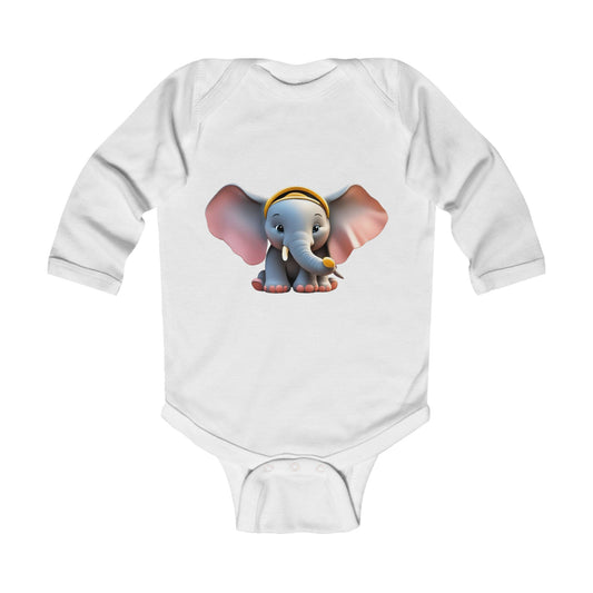 Elephant Infant Long Sleeve Bodysuit