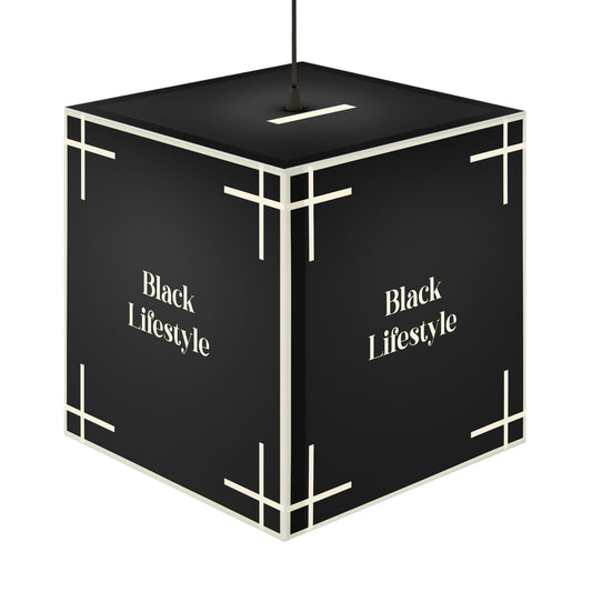 Black Lifestyle Cube Lamp