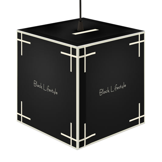 Black Lifestyle Cube Lamp