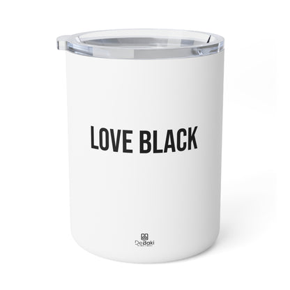 Love Black Insulated Coffee Mug, 10oz