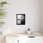 Modern Framed Art Print, Minimalistic Wall Decor, Black and White Canvas, Home Office Styling, Inspirational Art