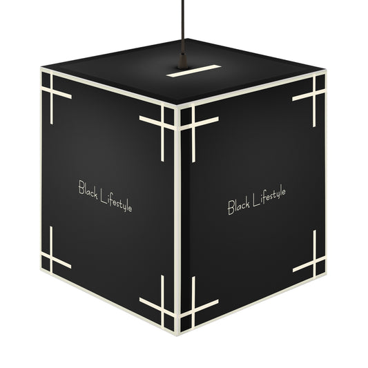 Black Lifestyle Cube Lamp
