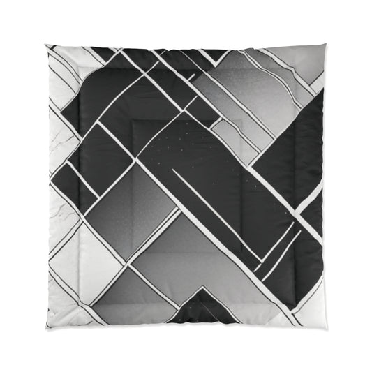 Geometric Fluffy Comforter