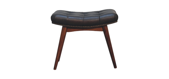 Harbour Black Footstool