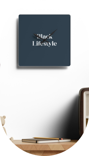 Black Lifestyle Wall Clock